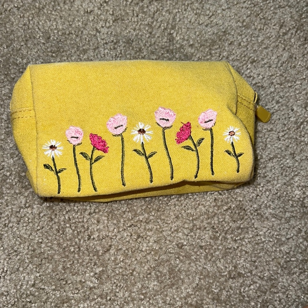 green floral bag